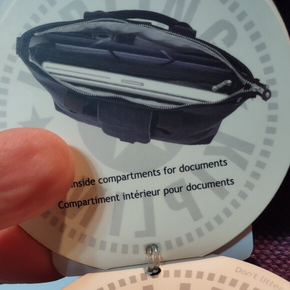 Kipling messenger tote bag, crossbody NWT and monkey charm - Picture 9 of 11